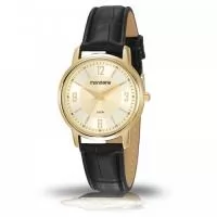 Relógio de pulso Mondaine análogo quartz, com mostrador de números arábicos e index , pulseira de couro. Resistente a água  - Garantia de 1 ano - Acompanha embalagem de plástico individual   *Possível customização a laser no verso da caixa e no mostrador.