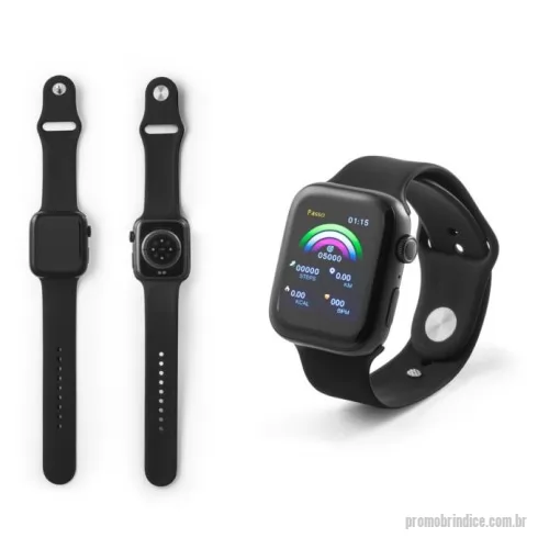 Relógio personalizado - Relógio inteligente com tela IPS de 1.85 polegadas com bracelete em silicone e à prova de salpicos de água com IPX4. Bateria com capacidade até 200 mAh, aproximadamente 3 dias de autonomia (standby até 20 dias). A ligação BT permite conectar o seu celular à pulseira, bem como à aplicação 