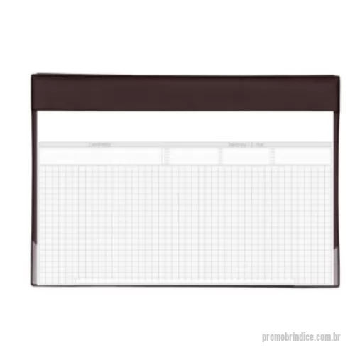 Risque rabisque personalizado - Risque Rabisque Pequeno em Couro Ecológico Marrom - Formato 245mm X 330mm - Acompanha Base + Refil (20 folhas)
