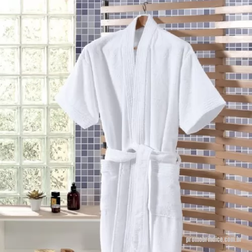 Roupão personalizado - Roupão felpudo modelo Kimono