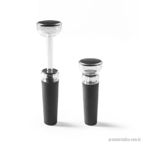 Saca rolha personalizada - Rolha de vinho com sistema de bomba de vácuo para garrafas de vinho. Ideal para substituir a tradicional rolha de cortiça. Fornecido em caixa presente. 30 x 90 mm
