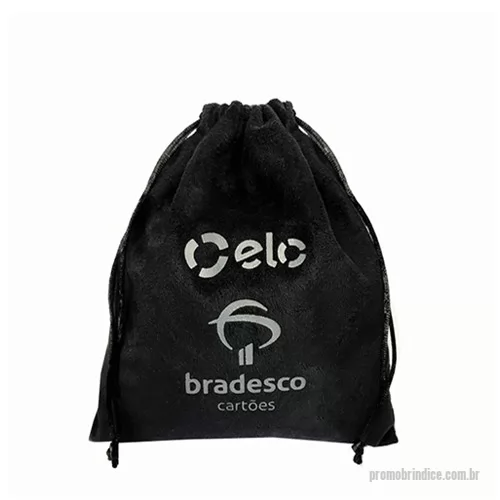 Saco de suede personalizado - Saco de Suede Preto Saco de Suede preto,  fechamento com cordão de acetinado embutido. Divulgue sua marca com sofisticação e estilo, enquanto demonstra o cuidado com seus clientes ao embalar seus produtos ou brindes com os nossos saquinhos.