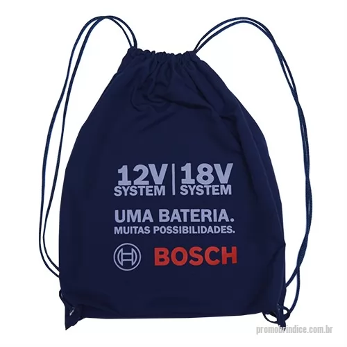 Sacochila personalizada - Sacochila em tecido microfibra tamanho 35x45cm., com logotipo de um lado silck e cordão de reguçlagem