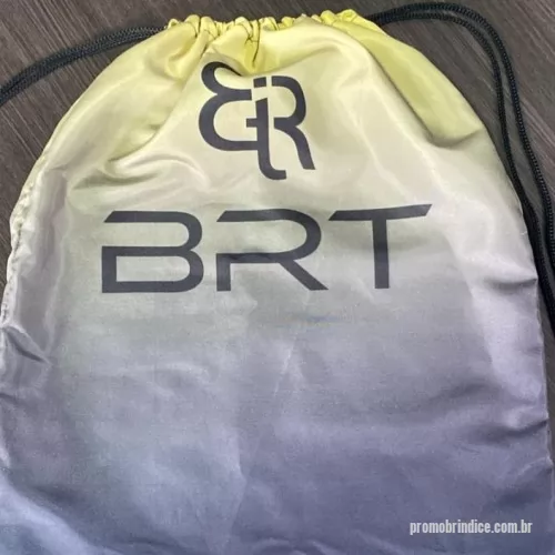 Sacochila personalizada - Sacochila Personalizada, Tecido em microfibra, Logomarca silcada ou sublimada.