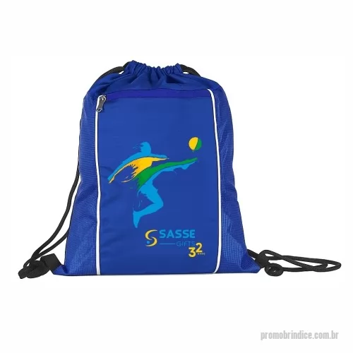 Sacochila personalizada - Sacochila em Rip Stop, possui um bolso extra na frente. Fabricadas por encomenda com uma grande variedade de cores.