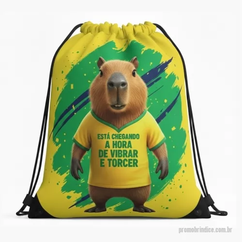 Sacochila personalizada - Sacochila em Poliéster. Fabricadas por encomenda com a sua arte.