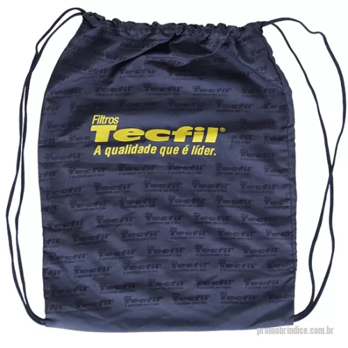 Sacochila personalizada - Sacochila tecido microfibra tamanho 35x45 com cordão e logotipo silk