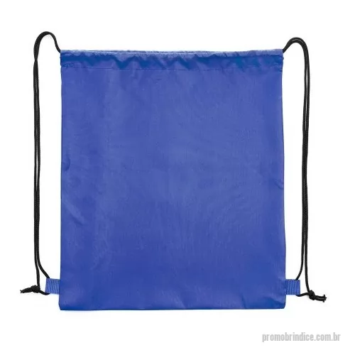 Sacochila personalizada - Mochila saco multifuncional em poliéster impermeável com cordões de nylon que servem tanto para fechamento quanto como alças de costas.  Altura: 40,8 cm Largura: 34 cm Medidas aproximadas para gravação: (CxL): 35 cm x 30 cm