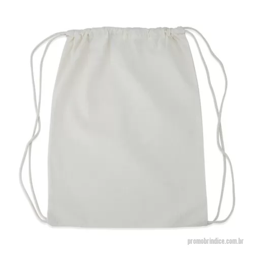 Sacochila personalizada - Sacochila Algodão - 44,3 x 33 cm