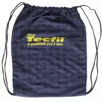 Sacochila tecido microfibra tamanho 35x45 com cordão e logotipo silk