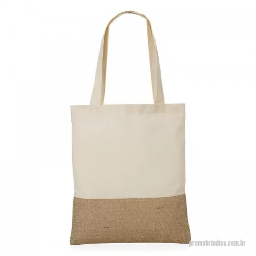 Sacola de Algodão personalizada - Sacola ecológica em algodão e juta.