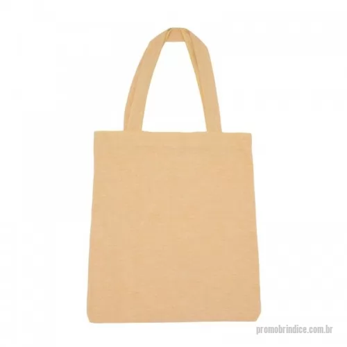 Sacola de Algodão personalizada - Sacolas de algodão com alças costuradas na parte interna.