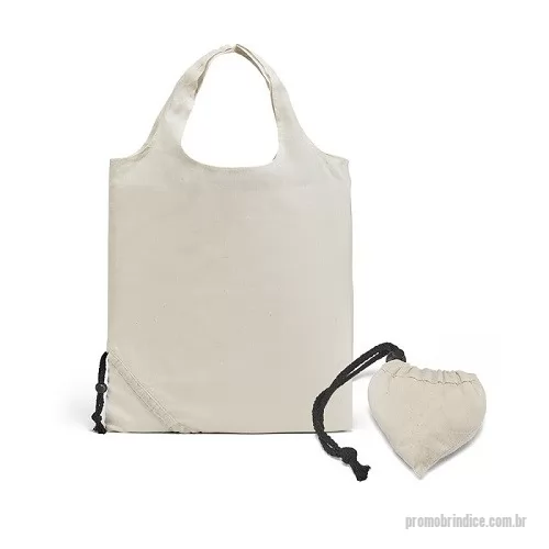 Sacola de Algodão personalizada - Sacola Algodão Dobrável