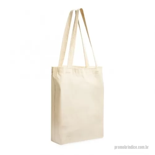 Sacola de Algodão personalizada - Sacola confeccionada em algodaão com 35cm de altura, 33,3cm de largura e 9 cm de profundidade. Ela é uma sacola espaçosa e profunda perfeita para divulgar a sua Marca.
