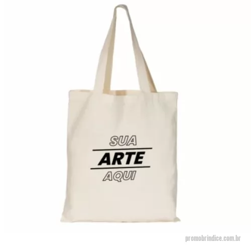 Sacola de Algodão personalizada - Apresentamos a Sacola de Algodão G 35x38cm Personalizada, a solução perfeita para quem busca praticidade, estilo e sustentabilidade em um único produto. Ideal para compras, feiras, eventos ou como brinde promocional, essa sacola é a escolha consciente para quem se preocupa com o meio ambiente e com a imagem da sua marca.  Características Algodão ecológico: Fabricada em algodão natural, um material renovável e biodegradável, que contribui para a preservação do meio ambiente. Tamanho ideal: Com dimensões de 35x38cm, oferece espaço suficiente para carregar compras, livros, documentos e outros objetos do dia a dia. Alças internas costuradas: As alças são costuradas na parte interna da sacola, garantindo maior resistência e durabilidade, mesmo com cargas mais pesadas. Personalização exclusiva: Adicione sua marca, logo, arte ou mensagem e transforme a sacola em um brinde único e memorável para seus clientes, colaboradores ou eventos. Vantagens Sustentabilidade: Uma alternativa ecológica às s