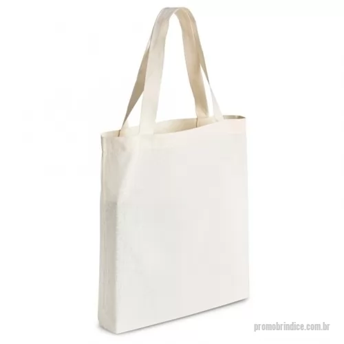 Sacola de Algodão personalizada - Descrição: Sacola de algodão com alças costuradas na parte interna.  Medidas aproximadas para gravação (CxL):  38 cm x 38 cm  Tamanho total aproximado  (CxL):  42 cm x 43 cm x 10 cm  Peso aproximado (g):  96