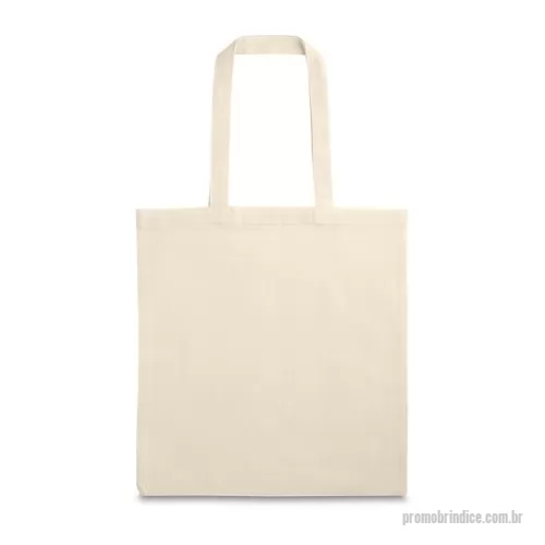 Sacola de Algodão personalizada - Sacola 100% algodão (140 g/m²) com alças de 60 cm. 375 x 415 mm