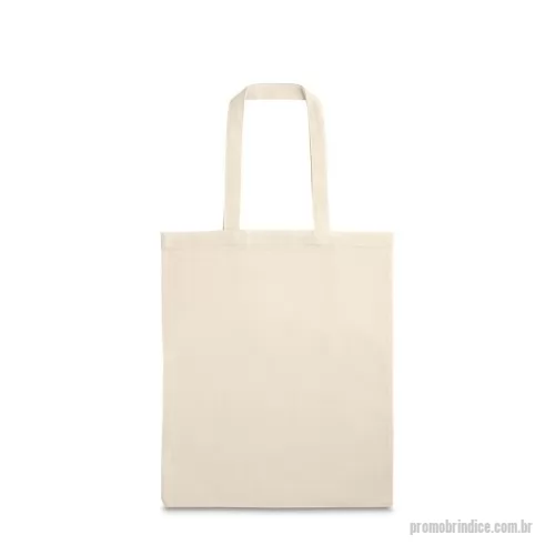 Sacola de Algodão personalizada - Sacola 100% algodão (120 g/m²), com alças de 40 cm.