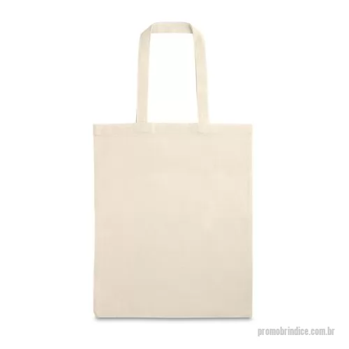 Sacola de Algodão personalizada - Sacola em 100% algodão (120 g/m²), com alças de 60 cm. 300 x 370 mm