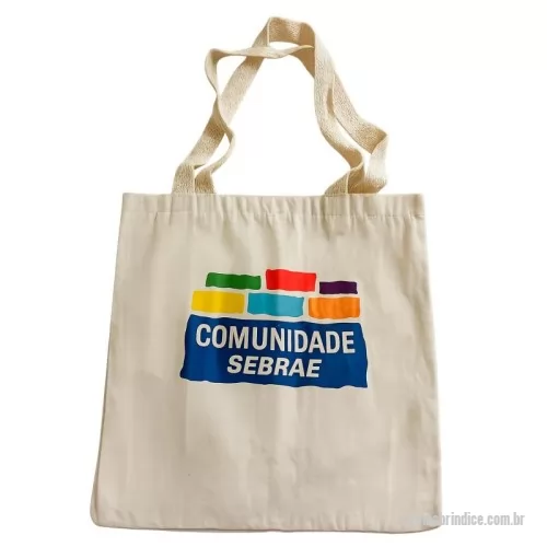 Sacola de Algodão personalizada - Sacola De Algodão Cru Tamanho 30x40 cm sem limite de cor pequenas quantidades em até 24 horas confira nosso site www.brindespremium.com.br
