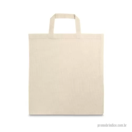 Sacola de Algodão personalizada - Sacola em 100% algodão (100 g/m²) com alças de 30 cm. 370 x 410 mm