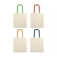 Sacola em 100% algodão (140 g/m²) com alças de 60 cm. 375 x 415 mm