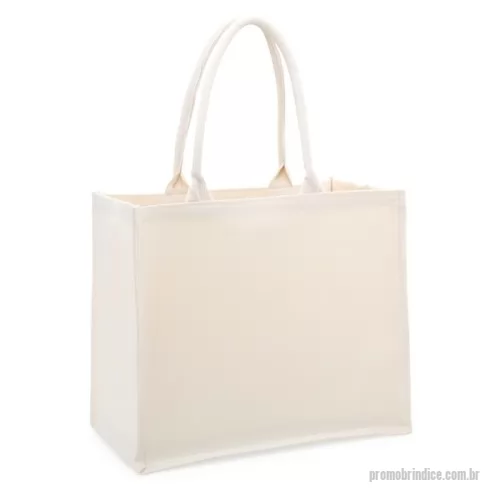 Sacola de lona personalizada - Resistência e design minimalista. Nossa sacola de lona é a escolha ideal para quem busca robustez com estilo moderno. Com alças reforçadas e estrutura de 474g/m², essa sacola oferece ampla profundidade, perfeita para transportar diversos itens sem comprometer a resistência.  Altura :  31 cm  Largura :  36,2 cm  Profundidade :  19,3 cm  Comprimento :  Alça: 22 cm