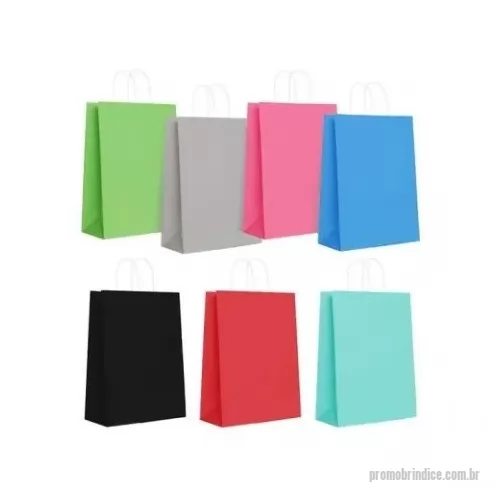 Sacola de papel personalizada - Sacola em Papel Colorido CY-43 Sacola em papel Branco 110 g/m² e alças de papel torcido 22 cm. Dimensão: 35 x 44 x 13,5 cm (L,A,C). ALÉM DESSE PRODUTO TEMOS OUTROS MODELOS EMAIS DE 3.000 ITENS EM NOSSO CATÁLOGO