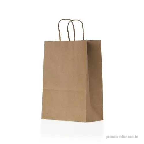 Sacola de papel personalizada - Sacola Kraft Pequena