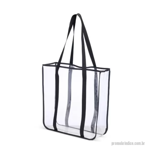 Sacola de PVC personalizada - Sacola de PVC Transparente Personalizada – Fabricação Própria  A Sacola de PVC Transparente Personalizada é uma opção prática, moderna e funcional para o dia a dia, eventos e ações promocionais. Desenvolvida para oferecer organização e praticidade, ela permite fácil visualização dos itens internos, tornando o uso mais rápido e eficiente.  Produzida em PVC resistente à água, essa sacola é ideal para quem busca durabilidade e proteção dos pertences em diferentes situações. Seu design transparente proporciona um visual moderno e funcional, enquanto as alças em nylon reforçado garantem conforto e segurança no transporte.  A EV Brindes, com fábrica própria, desenvolve sacolas personalizadas em diversos materiais, tamanhos e cores, oferecendo total liberdade para criação de produtos exclusivos de acordo com a identidade visual da sua marca.  Características  ? Fabricação própria EV Brindes ? Material em PVC transparente resistente à água ? Design moderno e funcional ? Alta capacidade interna