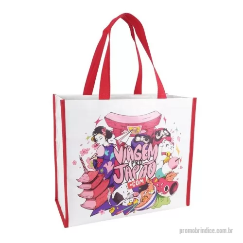 Sacola de ráfia personalizada - Sacola de Ráfia Laminada 120 Grs - Impressão DIGITAL UV - Qualidade Fotográfica