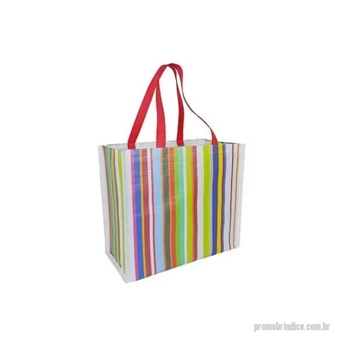 Sacola de ráfia personalizada - Sacola de Ráfia Laminada  RETRÔ de Feira Livre, 120 Gramas -Cromia frente e costa mais lateral