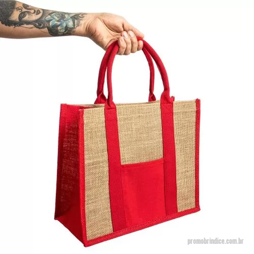 Sacola de tecido personalizada - Sacola de Linho