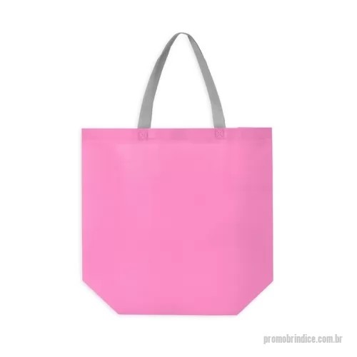Sacola de tecido personalizada - Sacola em TNT laminado impermeável e costura termosselada.