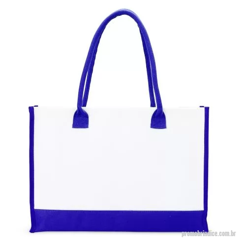 Sacola de tecido personalizada - Sacola de lona com alças reforçadas, estrutura de 474g/m², ampla profundidade.