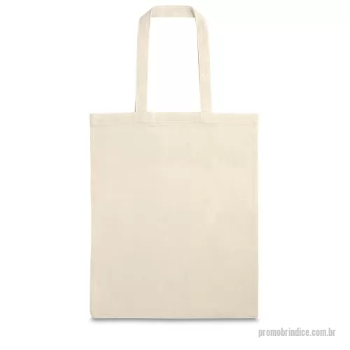 Sacola de tecido personalizada - Sacola em 100% algodão (120 g/m²), com alças de 60 cm.