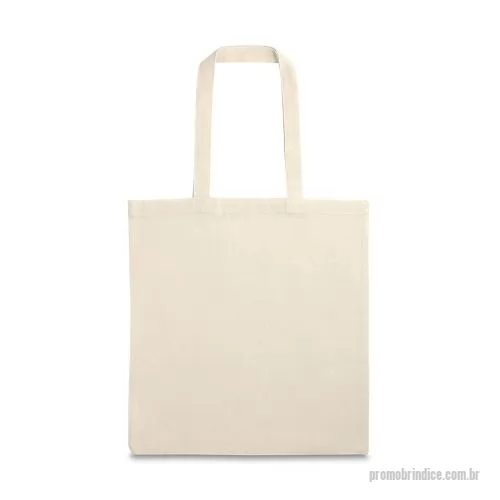 Sacola de tecido personalizada - Sacola em 100% algodão (140 g/m²) com alças de 60 cm.