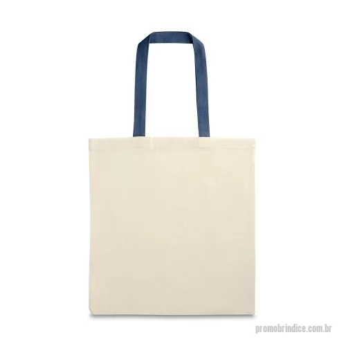 Sacola de tecido personalizada - Sacola em 100% algodão (140 g/m²) com alças de 60 cm.