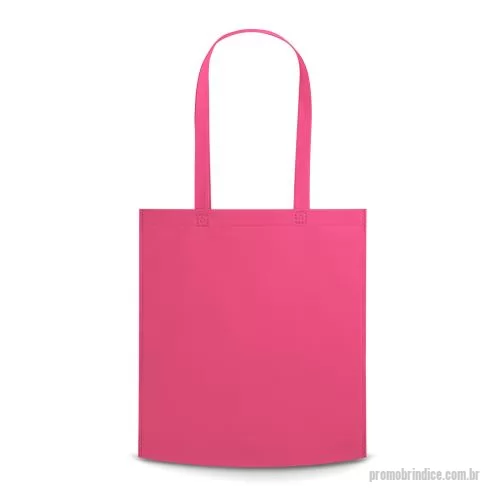 Sacola de tecido personalizada - Sacola em non-woven (80 g/m²) termo-selada com alças de 75 cm.