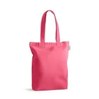 Sacola em 50% algodão, 30% algodão reciclado e 20% poliéster reciclado (220 g/m²), com alças de 62 cm.