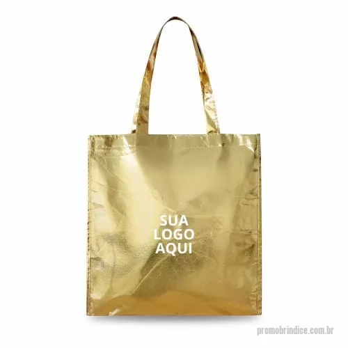 Sacola de TNT metalizado personalizada - Apresentamos a Sacola em Non-Woven Laminado Personalizada: o brinde corporativo perfeito que une praticidade e sofisticação! Com gramatura de 90 g/m² e alças de 50 cm, esta sacola é ideal para transportar diversos itens com segurança e estilo. Sua laminação brilhante confere um toque de elegância, tornando-a ideal para eventos, reuniões e ações promocionais. Personalize com o logotipo da sua empresa, mensagem ou design exclusivo, transformando-a em um brinde único e memorável. Destaque sua marca com a Sacola em Non-Woven Laminado e surpreenda seus clientes e colaboradores com este item funcional e elegante!