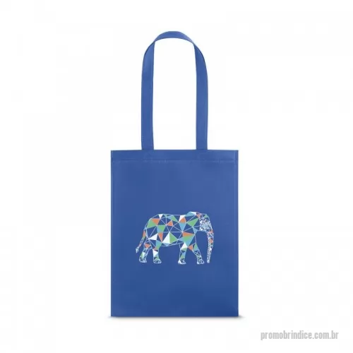 Sacola de TNT personalizada - Sacola em non-woven (80 g/m²) termo-selado com alças de 75 cm. 380 x 415 x 85 mm