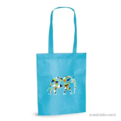 Sacola de TNT personalizada - Sacola em non-woven (80 g/m²) termo-selado com alças de 55 cm.