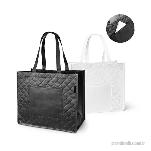 Sacola de TNT personalizada - Sacola TNT Laminado com Bolso Frontal