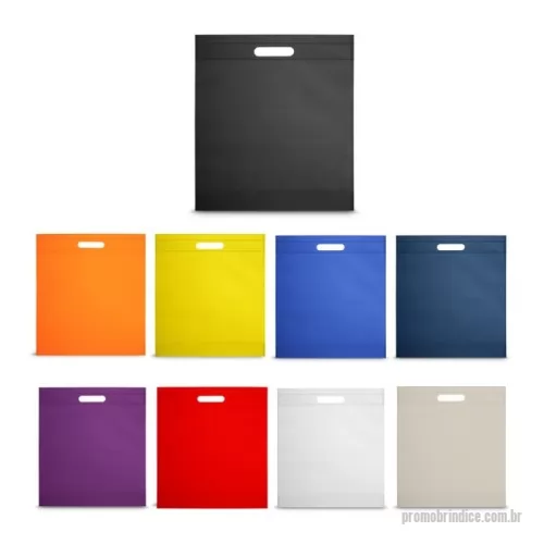 Sacola de TNT personalizada - Sacola em non-woven (80 g/m²) termo-selado. Fabricado no Brasil. 355 x 390 x 85 mm