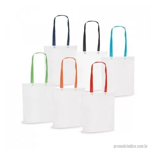 Sacola de TNT personalizada - Sacola em non-woven (80 g/m²) termo-selado com alças de 55 cm. Fabricado no Brasil. 330 x 390 x 80 mm