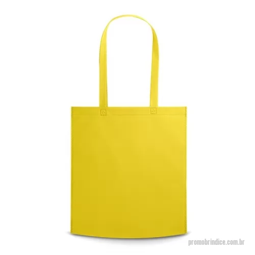 Sacola de TNT personalizada - Sacola em non-woven (80 g/m²) termo-selada com alças de 75 cm. 380 x 415 x 85 mm