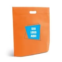 Fabricação própria. Sacolas retornável em tnt 80 gramas com acabamento em alta fusão (Material aquecido, não tem costura) ideal para gravação em silk 