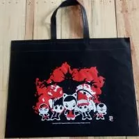 Fabricação própria. Sacolas retornável em tnt 60 gramas com acabamento em alta fusão (Material aquecido, não tem costura) ideal para gravação em silk 