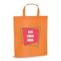 Fabricação própria. Sacolas retornável em tnt 80 gramas com acabamento em alta fusão (Material aquecido, não tem costura) ideal para gravação em silk 